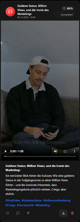 Generated video clip