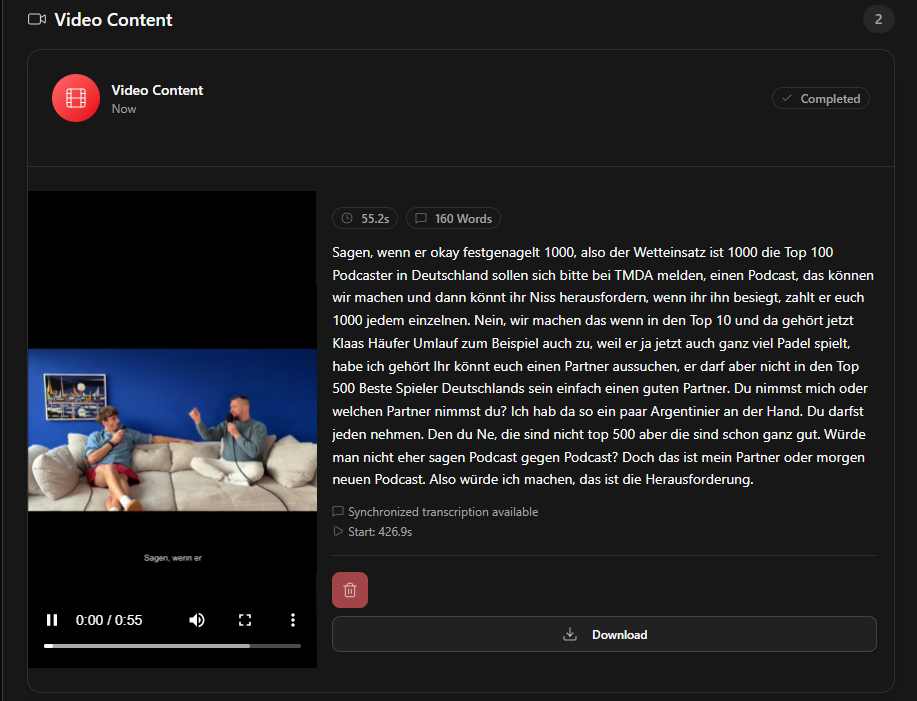 Short Clips & Audiograms